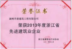2013年度浙江省先進(jìn)建筑企業(yè)