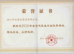 2018年全省建筑行業(yè)行業(yè)優(yōu)秀